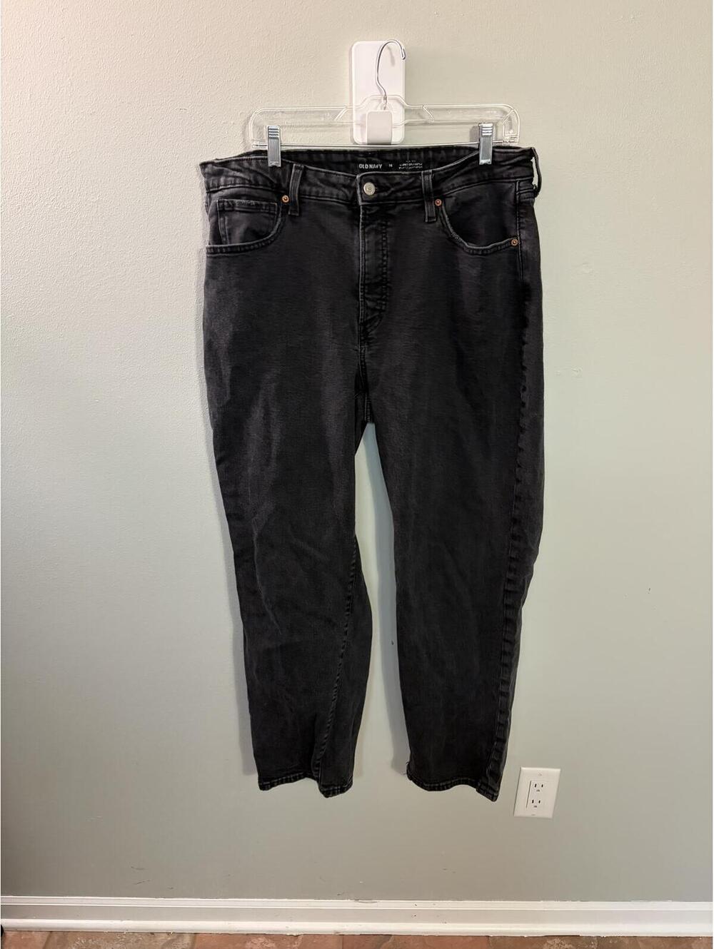 Old Navy Black Denim Jeans Size 16